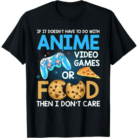Anime Video Games Food - Anime Lovers Idea Girls Boys Teens T-Shirt