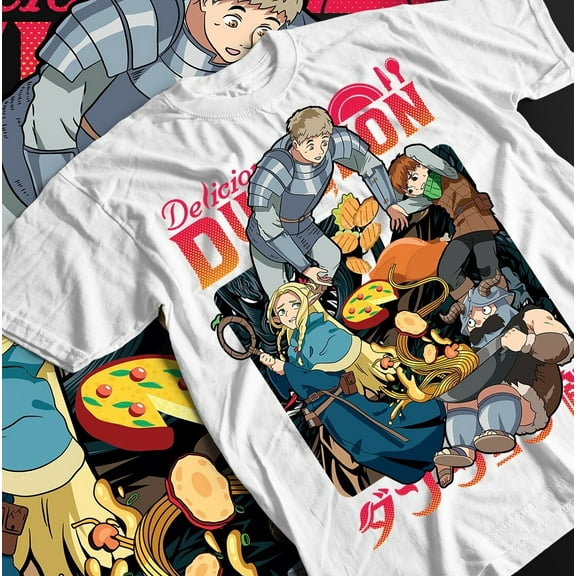 Anime Vintage Laios Touden Dungeon Meshi Unisex Tee, Special Shirt for Fans,