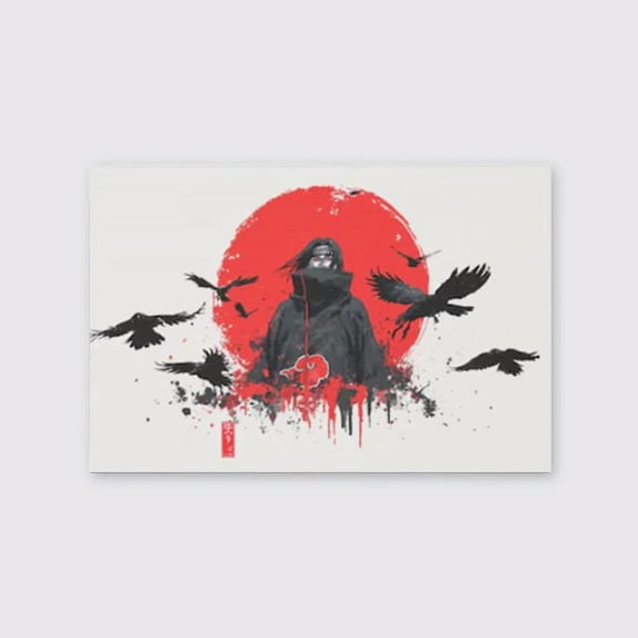 Anime Wall Art - Uchiha Sasuke - Manga Home Decor - Japanese Vintage Poster Size 24''x36'' The Golden Shop