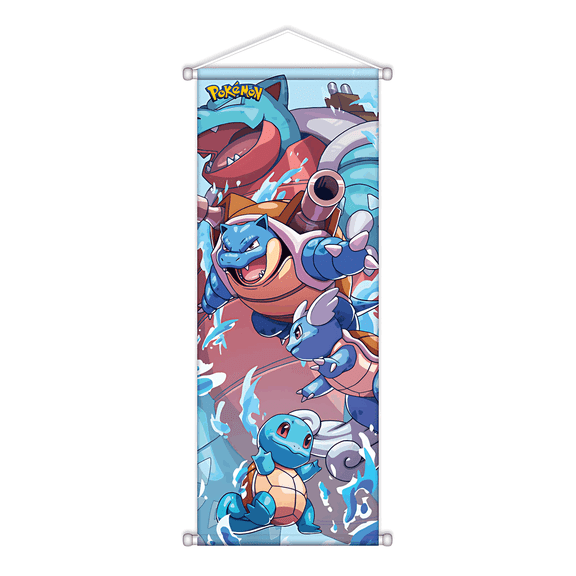 Anime Wall Scroll Poster 28.3x11 Inch Art Print Character Artwork with Hanging Accessories Home Room Decor