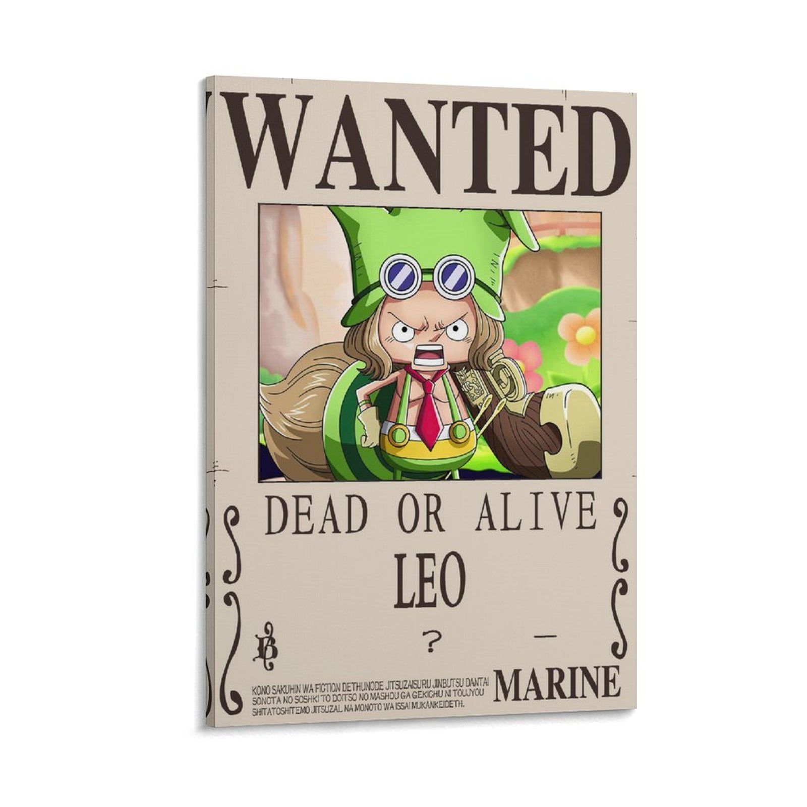 Anime Wanted Bounty Poster (107) Wall Art Poster Gifts Bedroom Prints