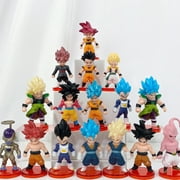 Anime Warrior Action Figure Set   18 Pieces Collectible Mini Figures 2.5 3 Inches