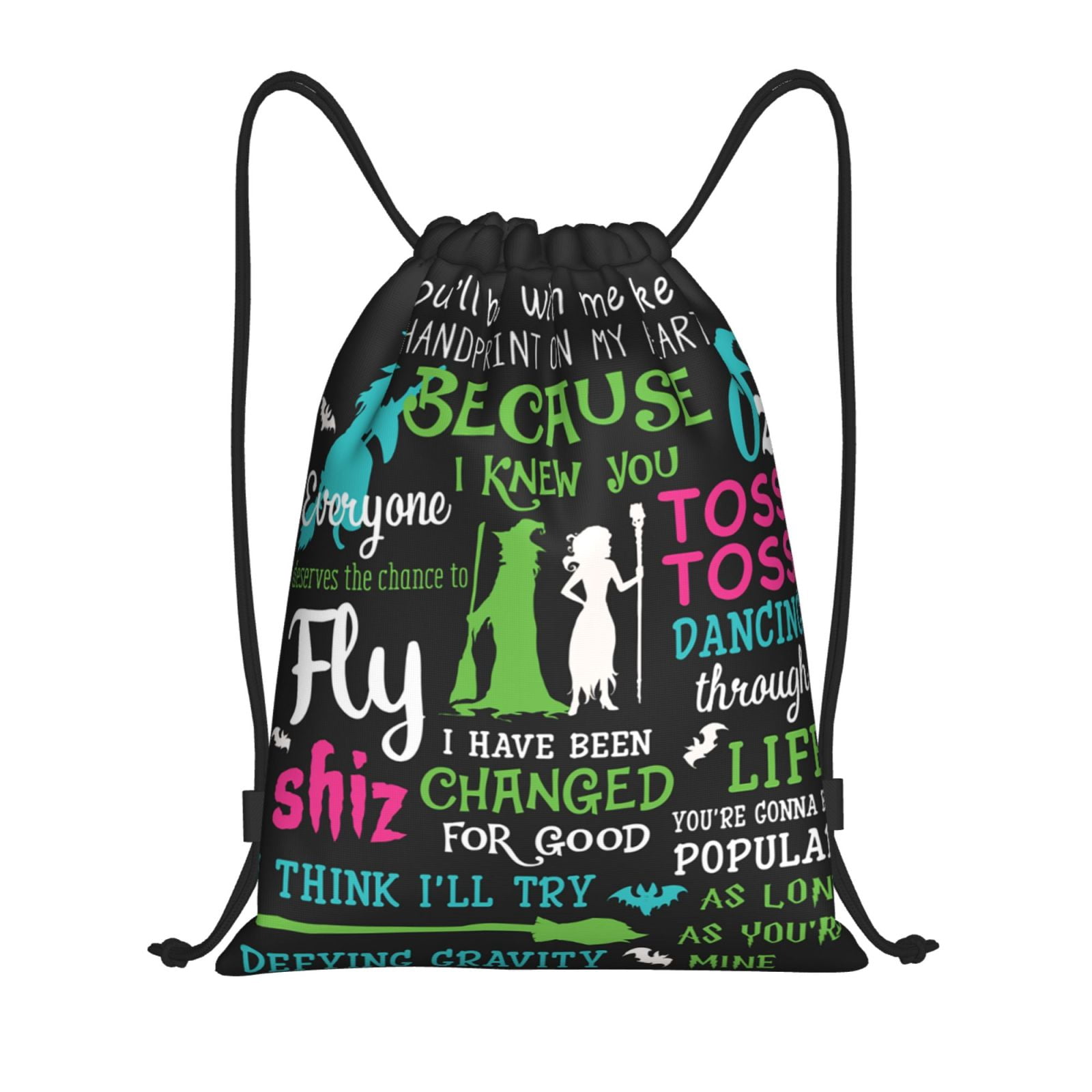 "A Black Belt Is A White Belt Who Refused To Give Up" Funny Drawstring Backpack - Waterproof Gym Sack For Karate, Taekwondo & Sports Lovers