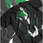 Anime Wind Tatsumaki One Punch Man Black T-Shirt
