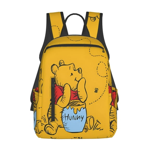 Anime Winnie The Pooh Backpacks Large Capacity Travel Backpack Book Bag Laptop Bag Lightweight School Daypack