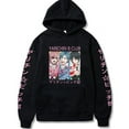thumbnail image 1 of Anime Yarichin B Club Hoodies Funny Loog Sleeve Sweatshirt, 1 of 5