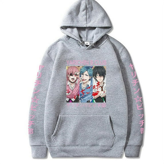 Anime Yarichin B Club Hoodies Funny Loog Sleeve Sweatshirt
