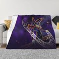 thumbnail image 1 of Anime Yu-Gi-Oh Flannel Blanket Cozy Ultra-Soft Micro Throw Blanket For Bed Sofa Couch Car Office Camping Travel All Season Fleece Blanket 50"x40", 1 of 8