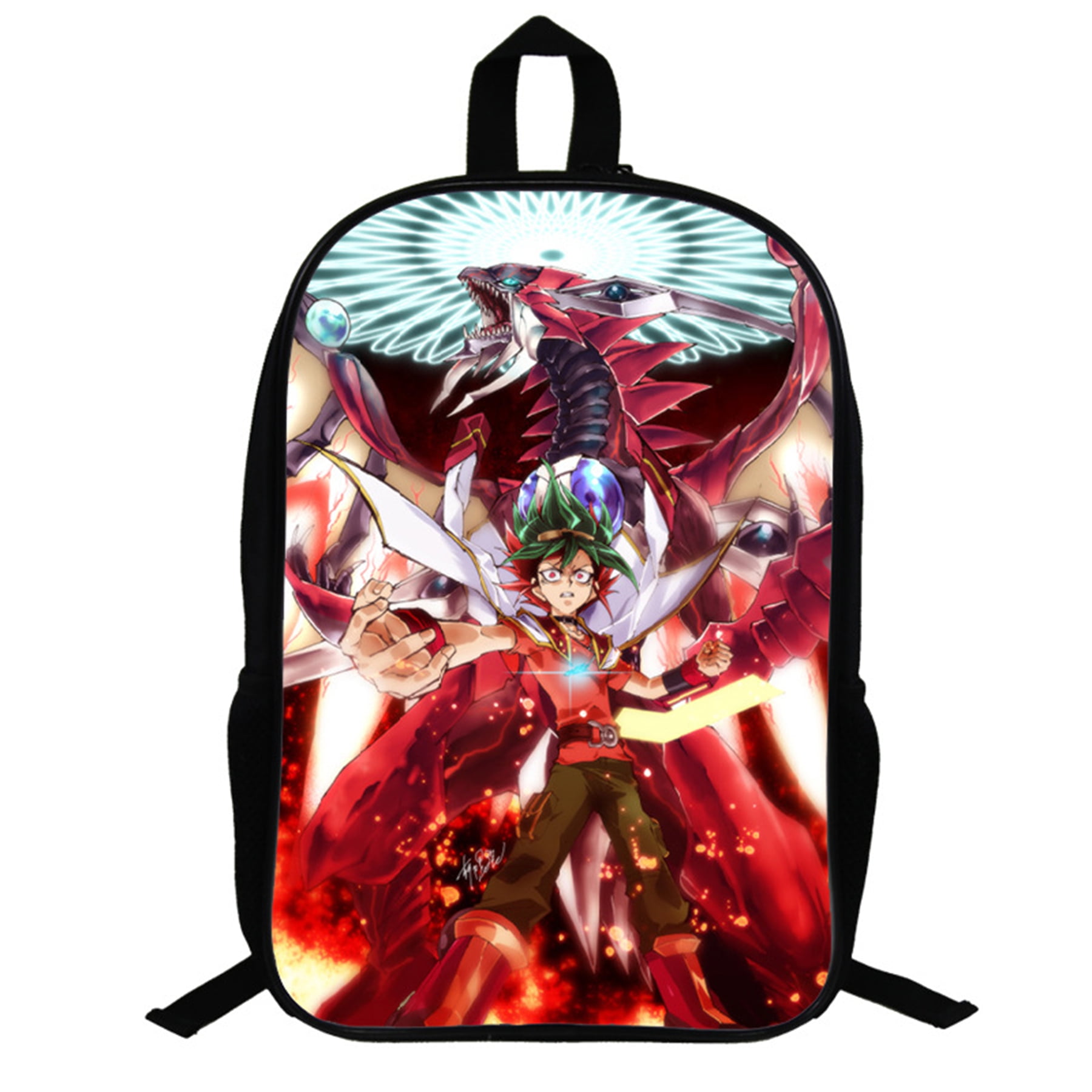 Anime Yu-Gi-Oh Graphic Backpack-Student Back to School Bookbag ...