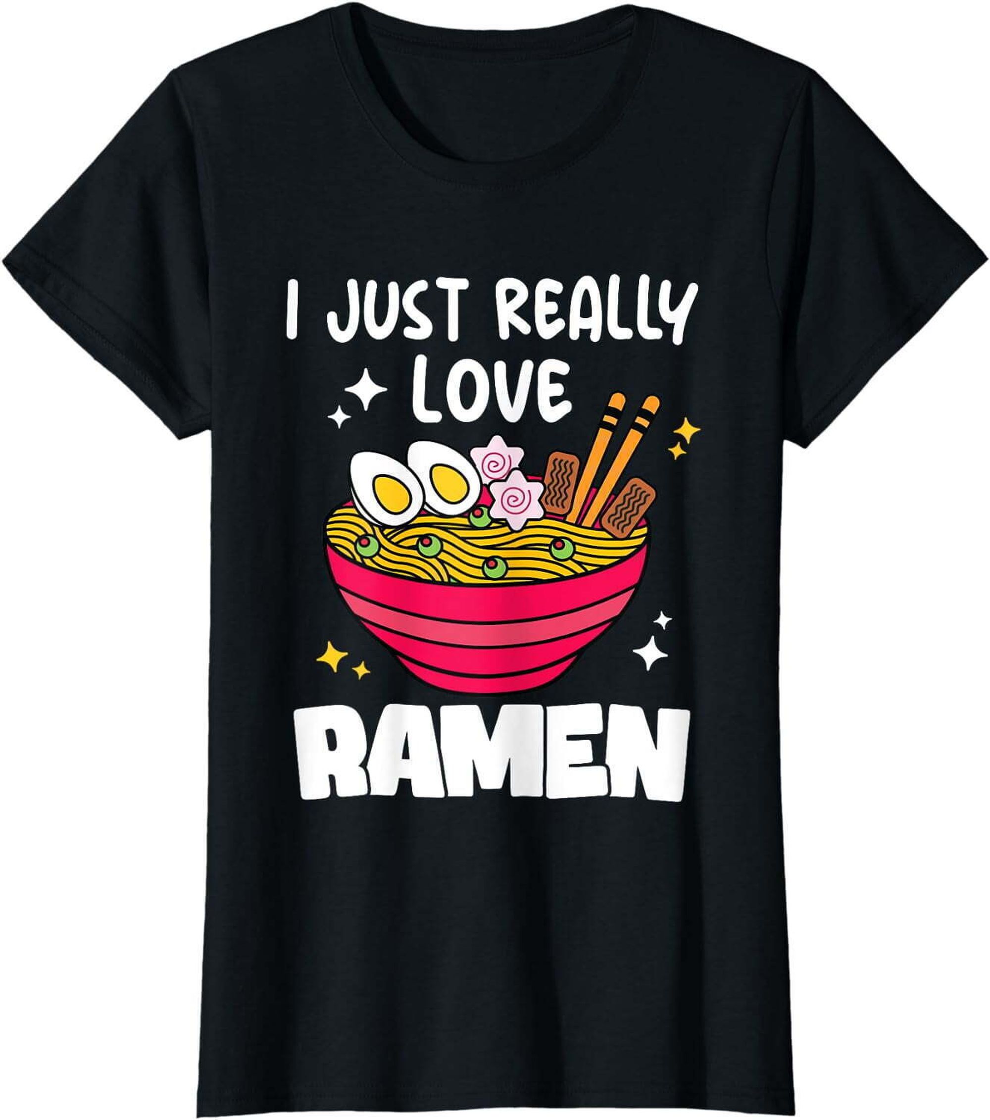 Anime and Noodle Lovers Unite: Cute Ramen Crew Tees - Walmart.com