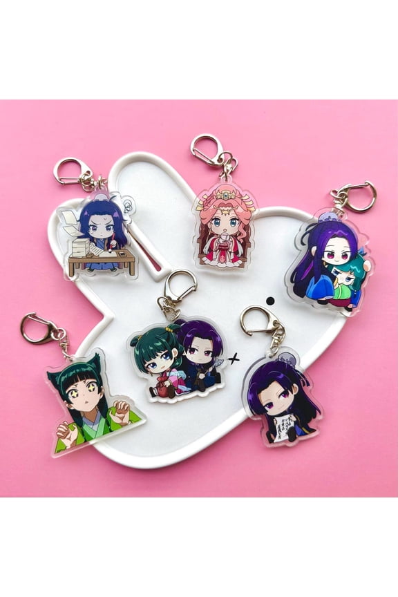 Anime couple chibi style matching keychains (1 keychain)
