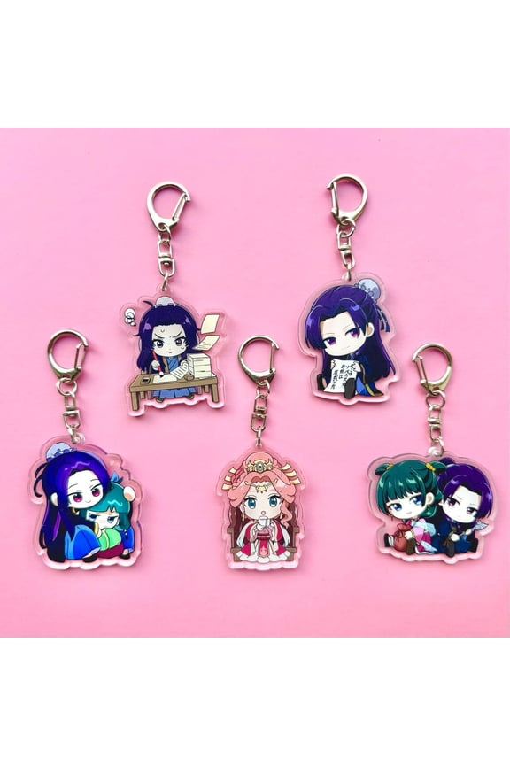 Anime couple chibi style matching keychains (1 keychain)