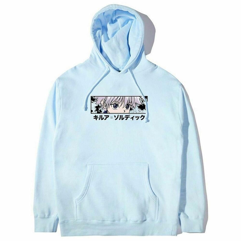 Anime jacket Hunter x Hunter Killua Eye Blue Hoodie in 2023 HxH Hoodie Fashion Walmart