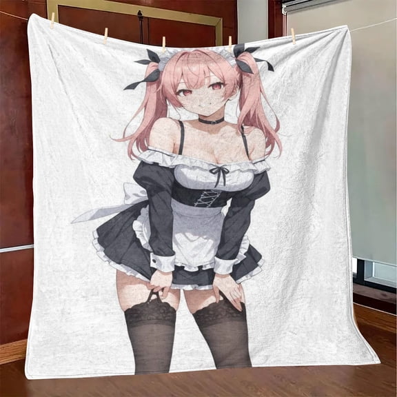 Anime maid Pattern Rugs, Home Decor Carpets for Bedroom, Non-Slip Living Room Rug, Sofa Floor Mat Yoga Mat Bathroom Floor Mat,Gift for anime lovers