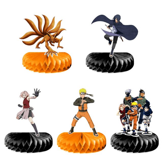 Anime Ninja Naruto Theme Kids Party Decorations, Sakura, 5pcs