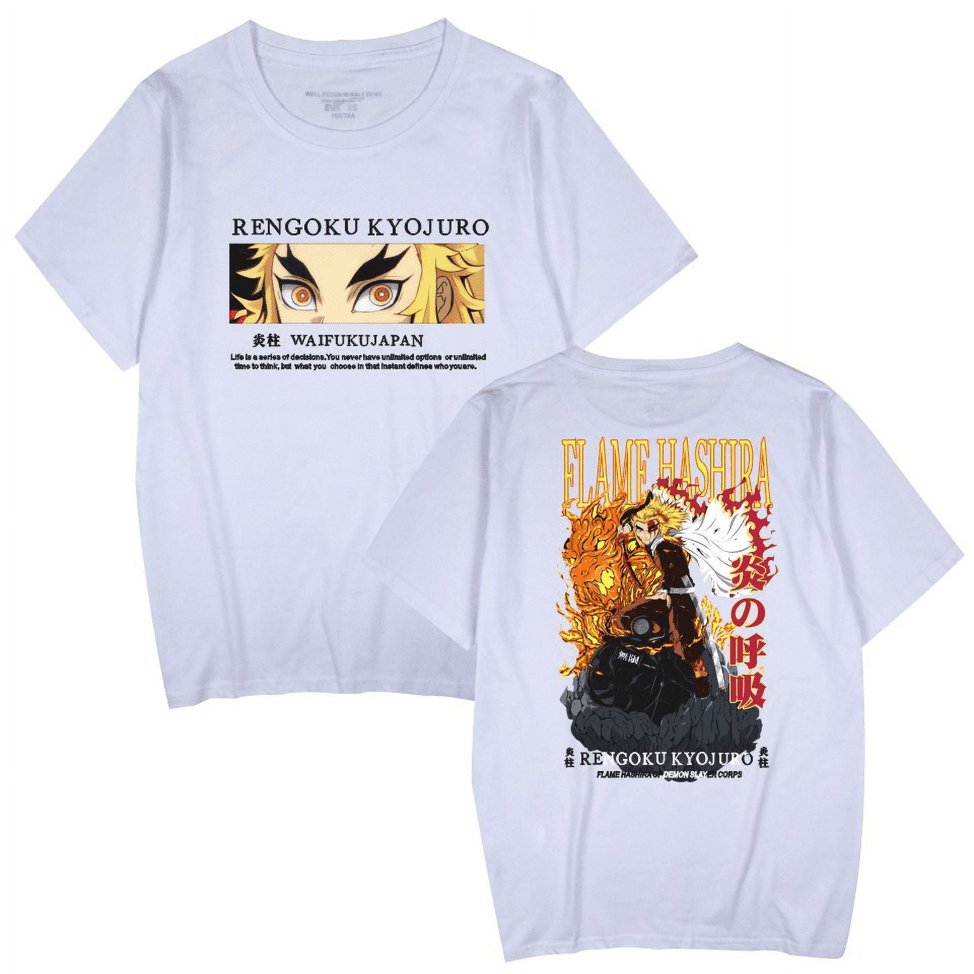 Anime top Agatsuma Zenitsu summer crew neck t-shirt