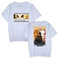 thumbnail image 1 of Anime top Agatsuma Zenitsu summer crew neck t-shirt breathable black and white dress, 1 of 6