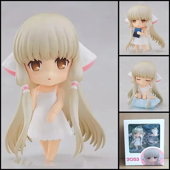 Anime2053 Chobits Chi 2053 Q Version Movable Interchangeable Face Boxed Action Figure Desktop Ornament For Anime