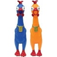 thumbnail image 1 of Animolds Squeeze Me Rubber Chicken Toy, Screaming, Novelty Squeaky, 2-Pack, 1 of 8