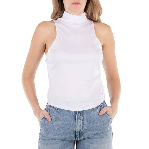 Anine Bing Ladies White Jennie Turtleneck Top, Size Large