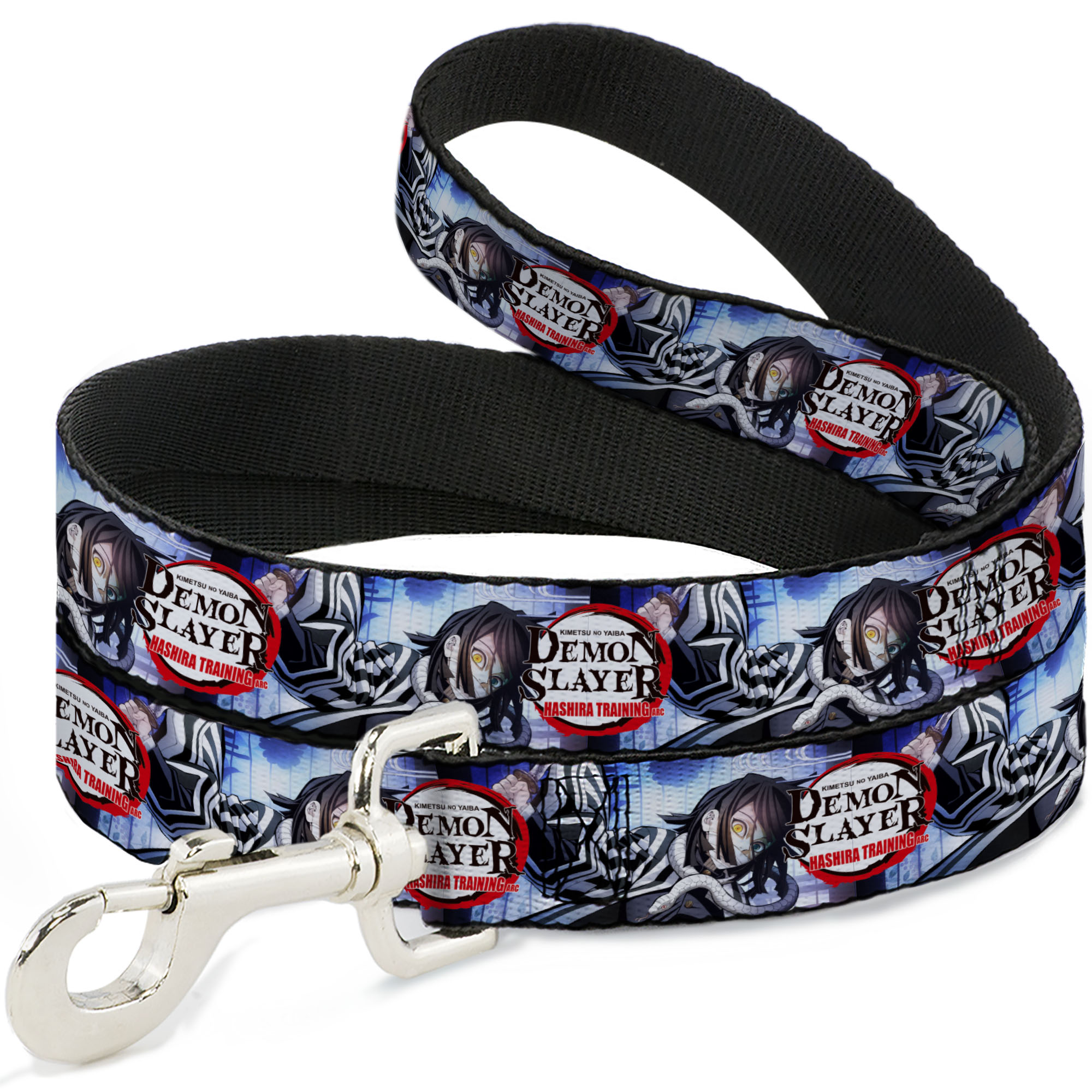 Aniplex of America Pet Leash, Dog Leash, Demon Slayer Obanai Iguro Pose and Title Logo, 6 Feet Long 1.0 Inch Wide