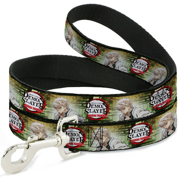 Aniplex of America Pet Leash, Dog Leash, Demon Slayer Sanemi Shinazugawa Pose and Title Logo, 4 Feet Long 1.0 Inch Wide