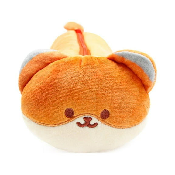 Anirollz Cute Fox Animal Character Plush Pencil Case Pen Pouch : Foxiroll