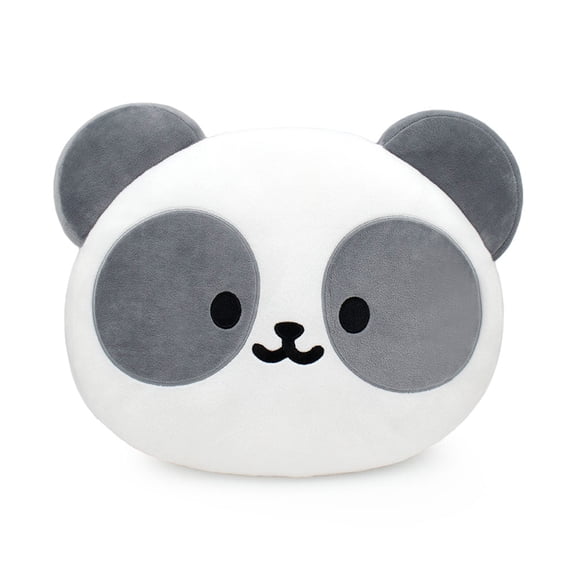 Anirollz Cute Panda Character Squishy Stuffed Animal Face Seat Cushion Home Decor : Pandaroll (Black/White)