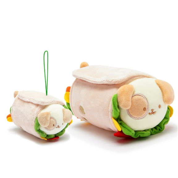 Anirollz Dog Plush Burrito Stuffed Animal Gift Set 2pcs Puppiroll