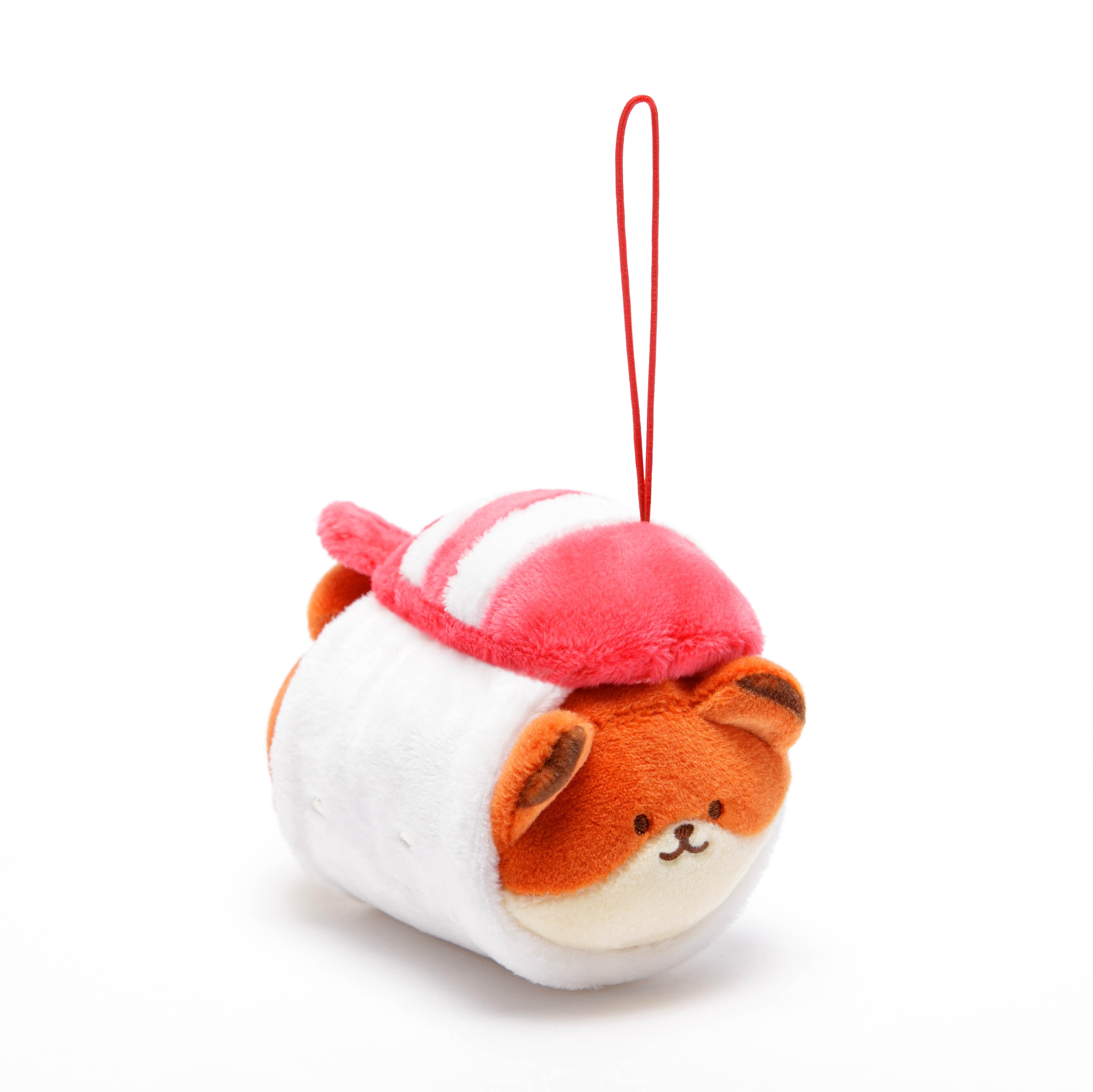 Anirollz Mini Plush Bunny Hot Dog Keychain Ornament Bunniroll 3