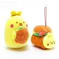 thumbnail image 1 of Anirollz Mini Squish Ball Stuffed Animal Keychain 2pcs Set Chickiroll, 1 of 6