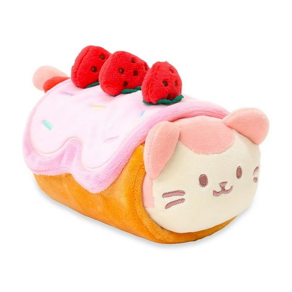 Anirollz Plush with Blanket Small 6" Kittiroll Starbewrry Roll Cake Toy