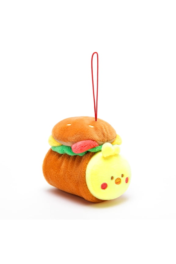 Stuffed Animal Plush Keychain Chick Burger Toy 3" X-Small (Chickiroll)