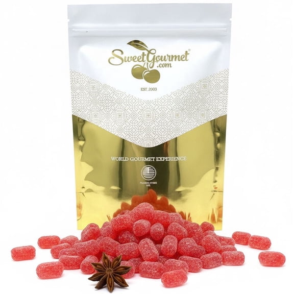 SweetGourmet Sanded Anise Drops, Hard Candy, Classic Holiday Treat, Gluten-Free, Fat-Free, 3 Pounds Bulk Bag
