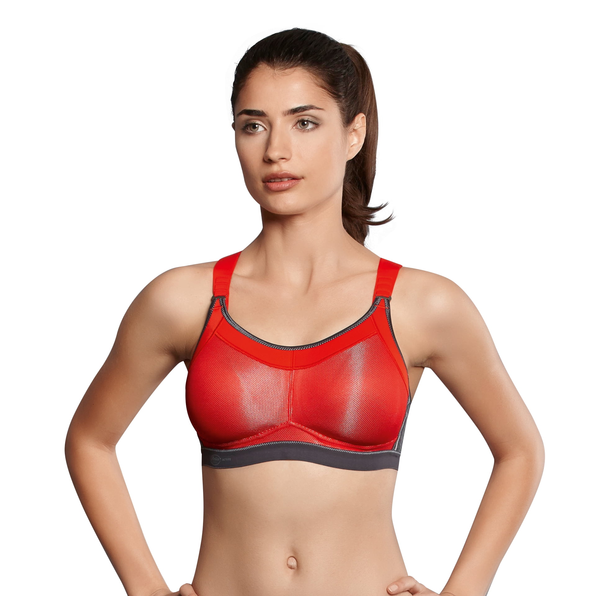 Anita Active Womens Maximum Support Momentum Pro Padded Sports bra, 38D,  Red 