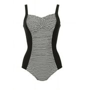 Anita Care Medan Women`s Swimsuit, 08C, black-white