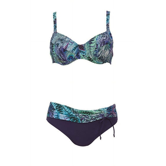 Anita Comfort Sibel Women`s Underwire Bikini, 08C, peacock