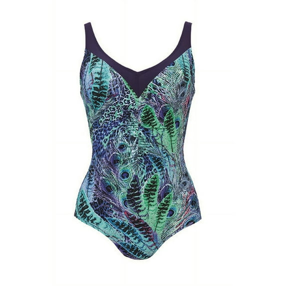 Anita Comfort Tanja Women`s One-piece Swimsuit, 08C, peacock