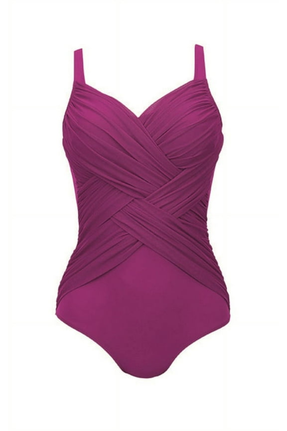 Comfort Women`s Swimsuit, 08C, clematis