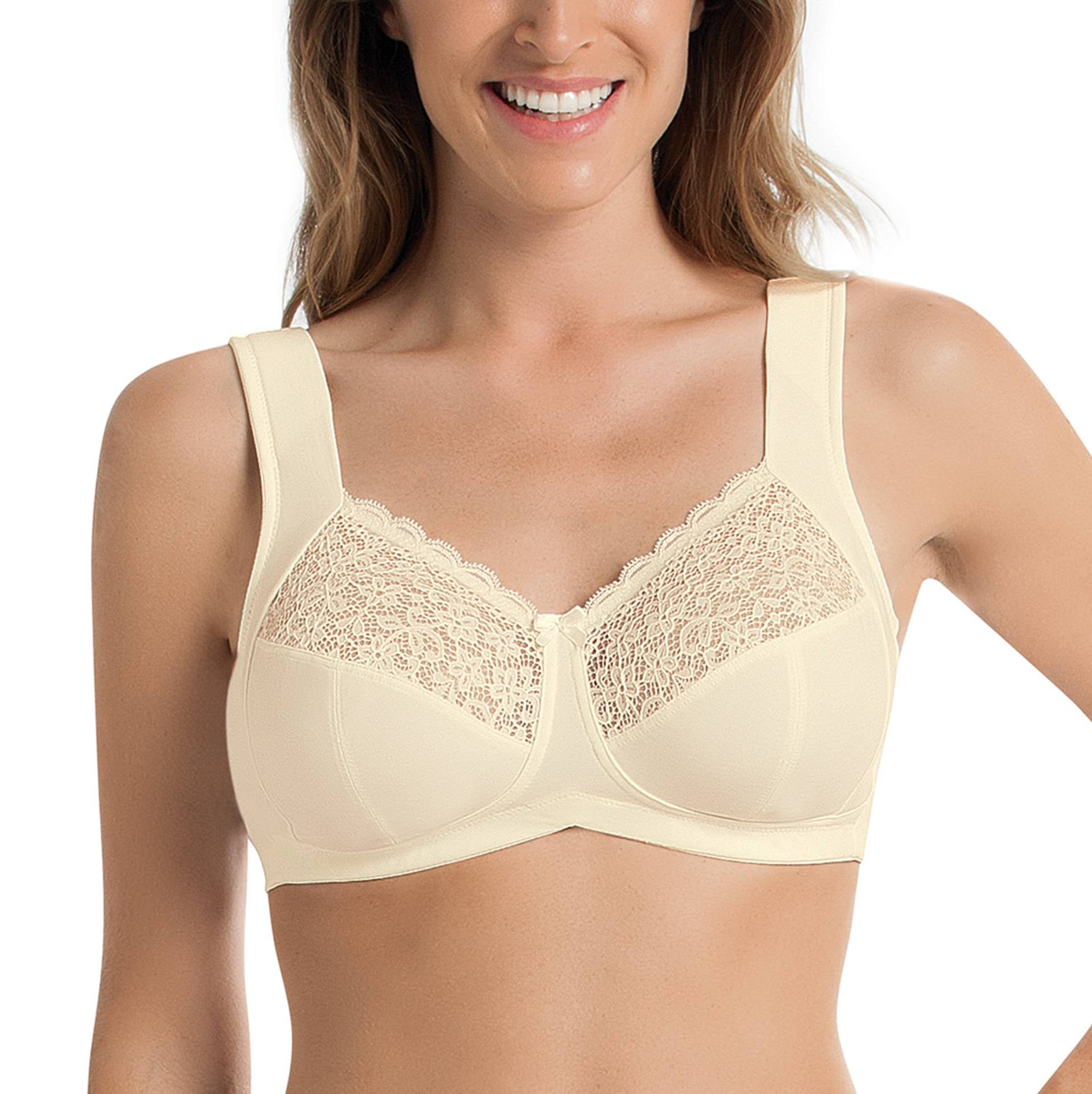 Anita Lisa Mastectomy Bra 38B – Wire-Free, Moisture-Wicking, Padded Straps, Champagne Color