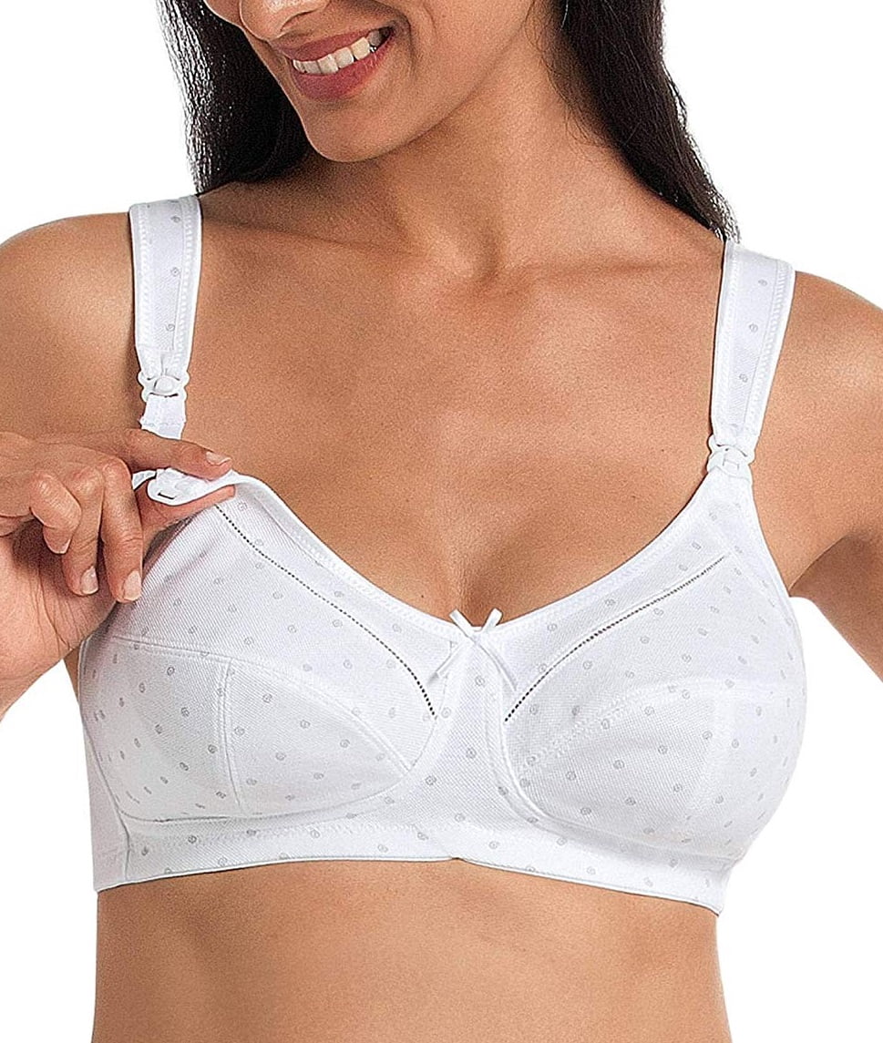 Anita Jana Non-Wired Cotton Support Bra - Wire-Free Comfort For Full Support, Size 46D