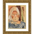 thumbnail image 1 of Anita Rée 12x14 Gold Ornate Wood Frame and Double Matted Museum Art Print Titled - Portrait of a Farmer (1921), 1 of 4