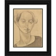 thumbnail image 1 of Anita Rée 19x24 Black Ornate Framed Double Matted Museum Art Print Titled: Women's Portrait, Toni Uhde's Cousin (Approx. 1923), 1 of 5