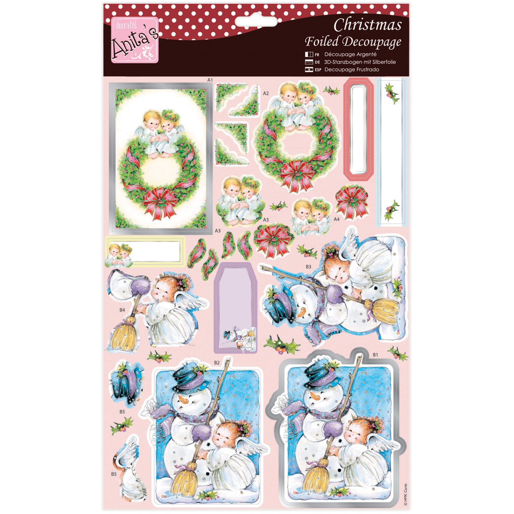 Anita's Decoupage-Bögen – Vielseitige Motive Zum Basteln & Gestalten | Perfekt Für Karten, Geschenke & Deko | A4 Mit Folierung