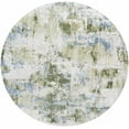 thumbnail image 1 of BoutiqueRugs Anitra Contemporary Area Rug - Machine Washable - Green, Olive, Navy - 6'7" Round, 1 of 8