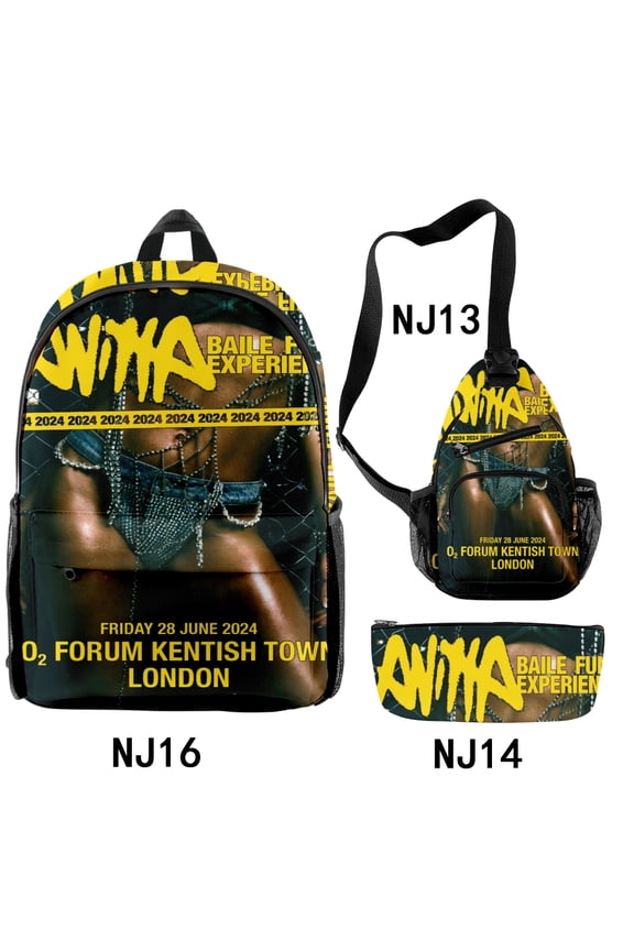 Anitta Baile Funk Experience Tour 2024 Backpack Hip Hop Daypack Fashion Travel Bag