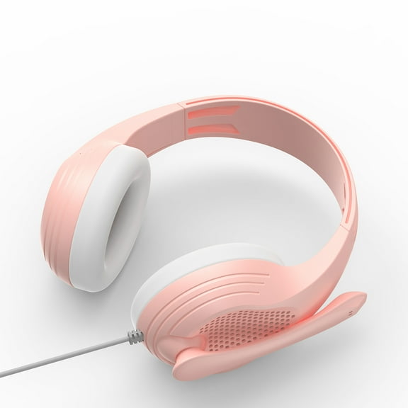 Anivia Gaming Headsets with Mic Noise Cancelling Headphone Computer Headset with Microphone Wired Headphones Adjustable Headband for PC/MAC--Rose PinkShip from USA