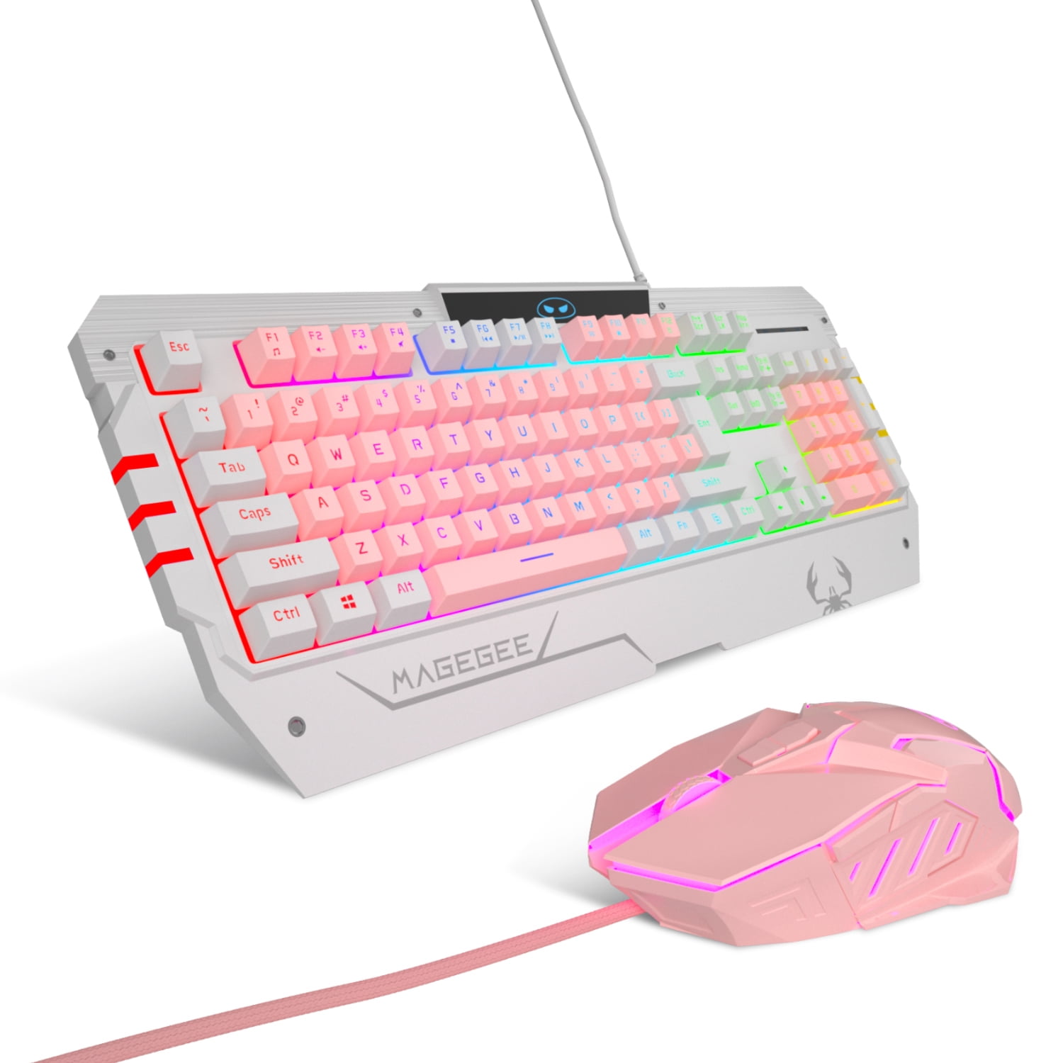 Anivia Pink Keybaord USB Gaming Keyboards and Mouse Combo,Fully