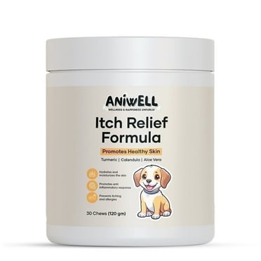 Aniwell Itch Relief Formula: Powered by Turmeric, Calendula, Vitamin E, Borage Oil