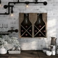 thumbnail image 1 of Aniya 8-Bottle Wood Wine Rack, Reclaimed Oak, 1 of 9